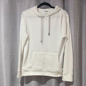 Express Women's Cream Hoodie Sweater